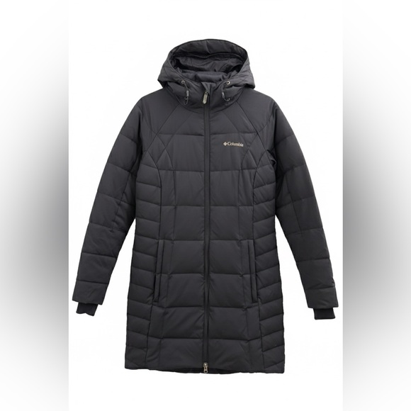 Columbia Jackets & Blazers - Columbia | Navy Puffer Hooded Jacket Omni Heat 700 fill Duck Down and Feathers